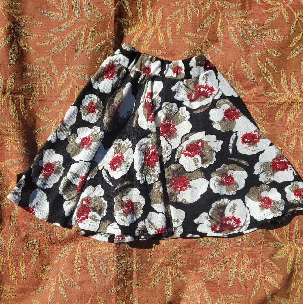 Floral Skater Skirt